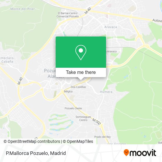 P.Mallorca Pozuelo map