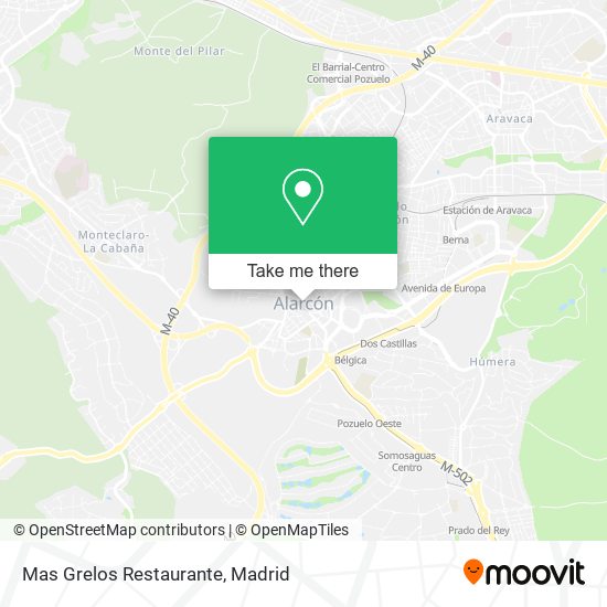 mapa Mas Grelos Restaurante