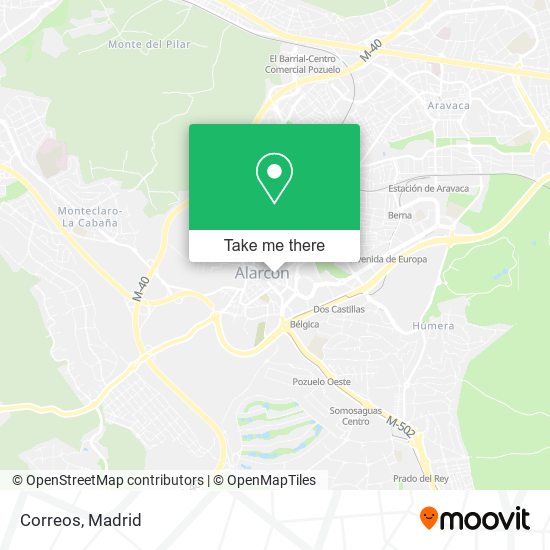 Correos map