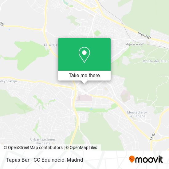 Tapas Bar - CC Equinocio map