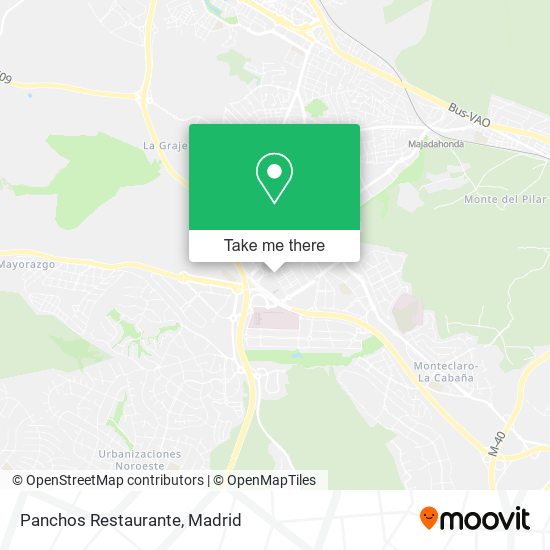 Panchos Restaurante map