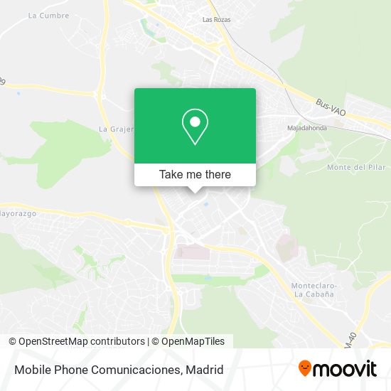 mapa Mobile Phone Comunicaciones