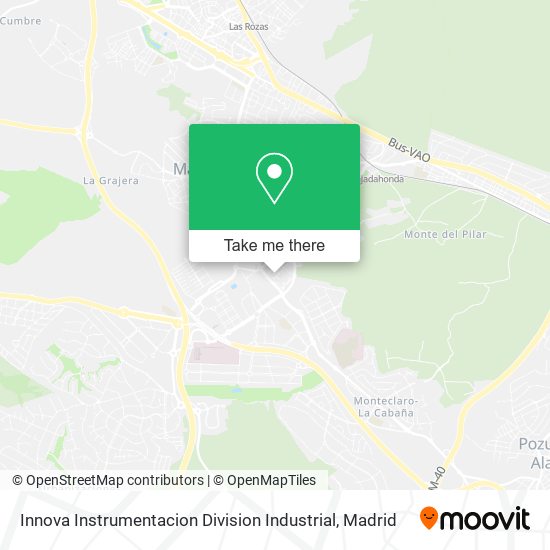 Innova Instrumentacion Division Industrial map