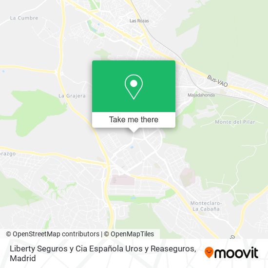 Liberty Seguros y Cia Española Uros y Reaseguros map