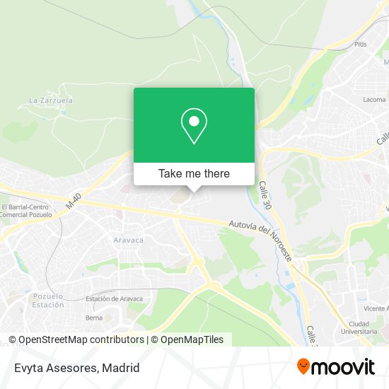 Evyta Asesores map