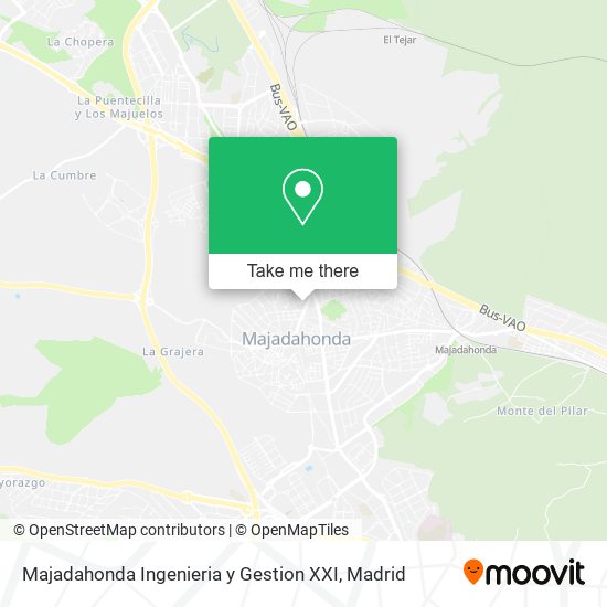 mapa Majadahonda Ingenieria y Gestion XXI