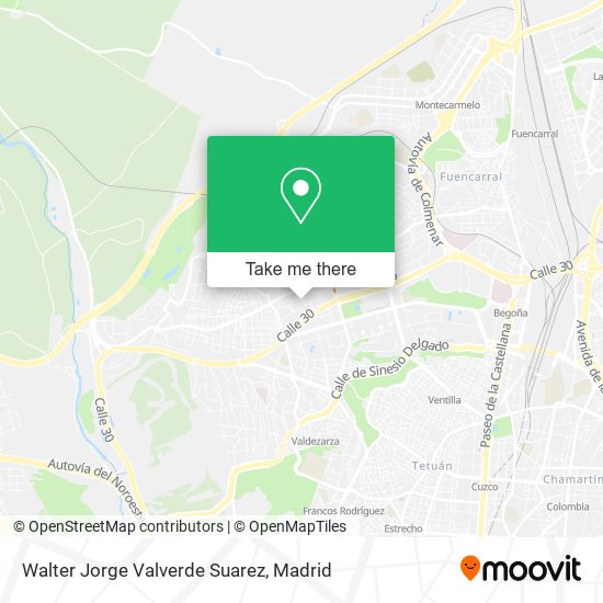 Walter Jorge Valverde Suarez map