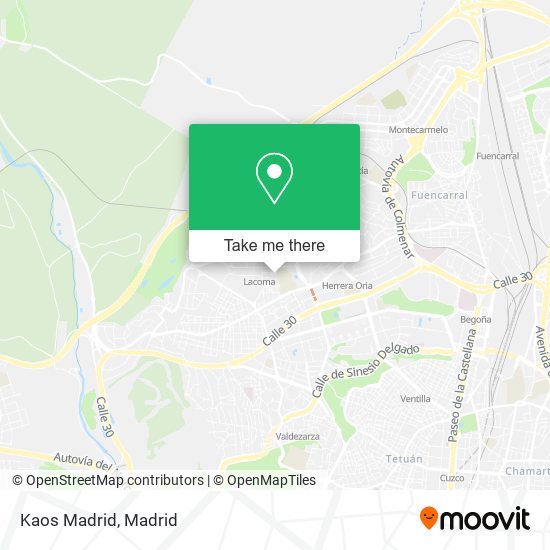 Kaos Madrid map