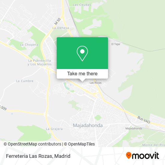 Ferreteria Las Rozas map