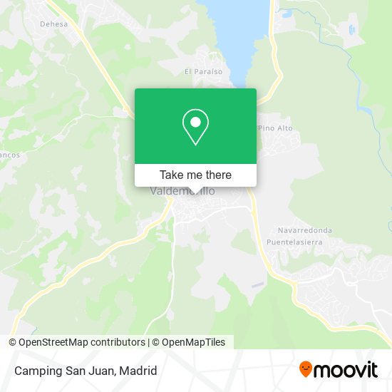 Camping San Juan map