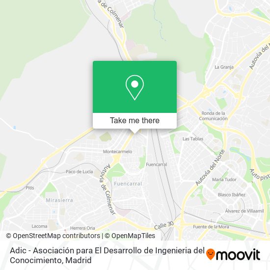 Adic - Asociación para El Desarrollo de Ingenieria del Conocimiento map