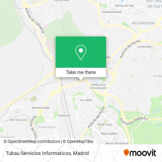 mapa Tubau Servicios Informaticos