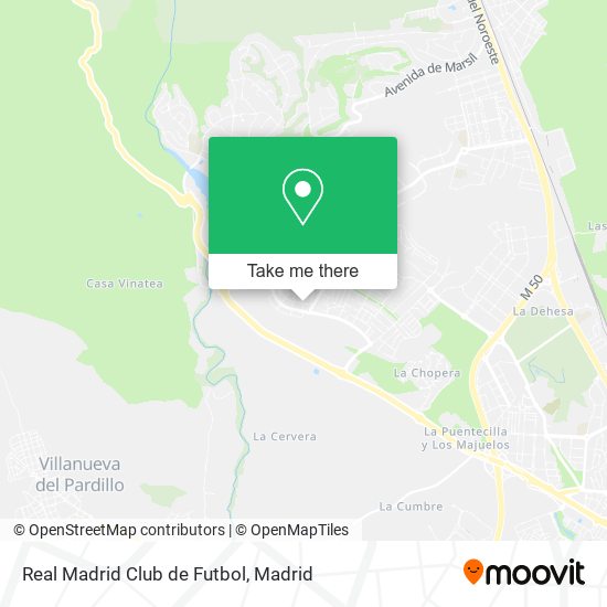 Real Madrid Club de Futbol map