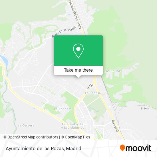 mapa Ayuntamiento de las Rozas