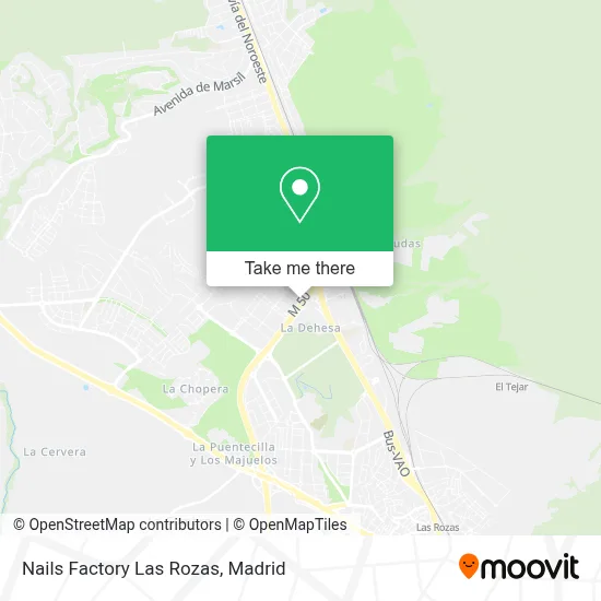 Nails Factory Las Rozas map