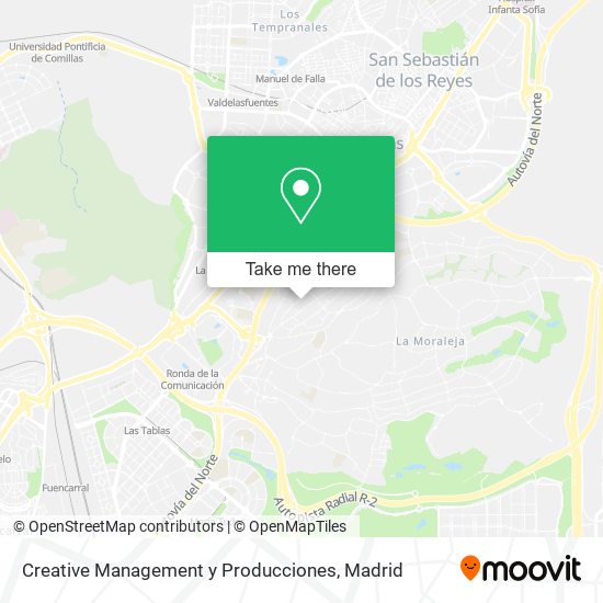 Creative Management y Producciones map