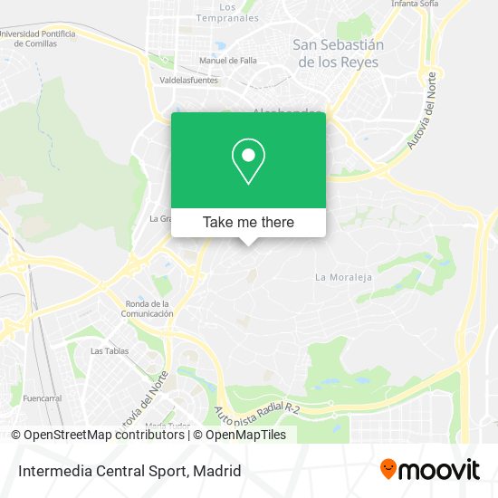Intermedia Central Sport map