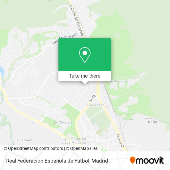 Real Federación Española de Fútbol map