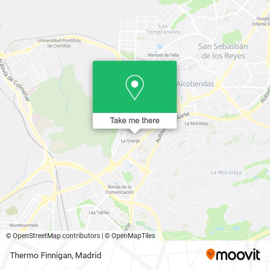 mapa Thermo Finnigan