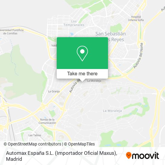 mapa Automax España S.L. (Importador Oficial Maxus)