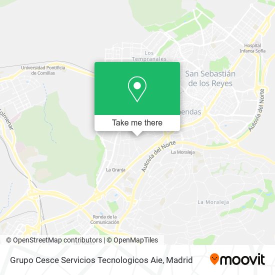 Grupo Cesce Servicios Tecnologicos Aie map
