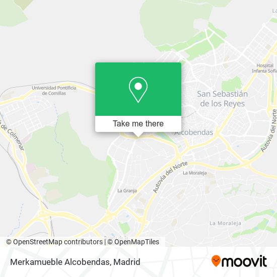 Merkamueble Alcobendas map