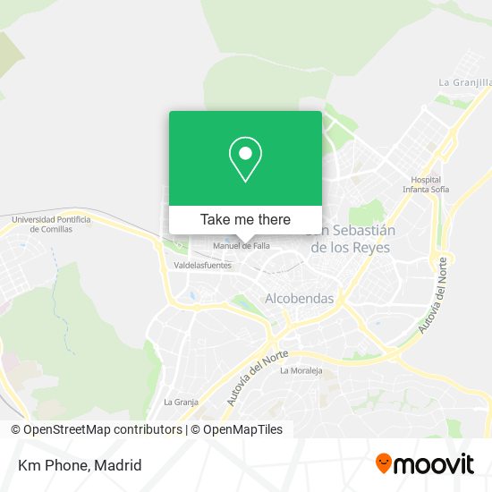 Km Phone map