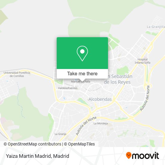 Yaiza Martin Madrid map