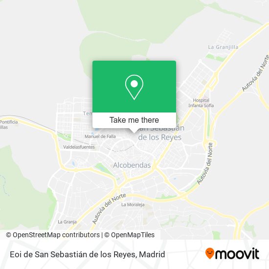 mapa Eoi de San Sebastián de los Reyes