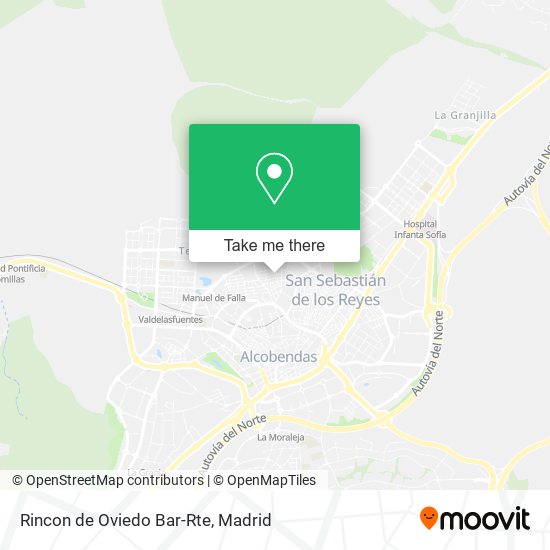 Rincon de Oviedo Bar-Rte map