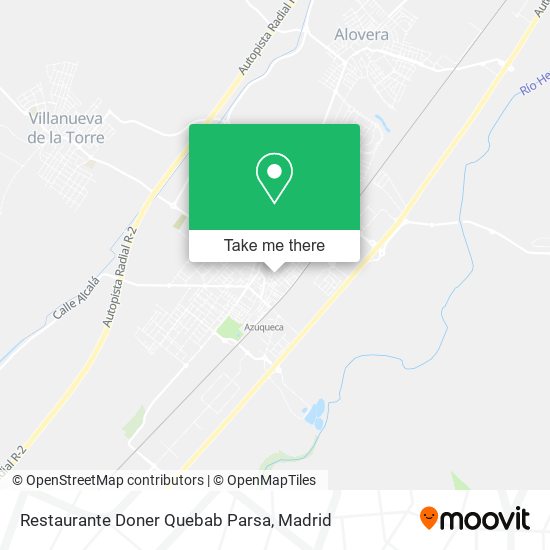 mapa Restaurante Doner Quebab Parsa