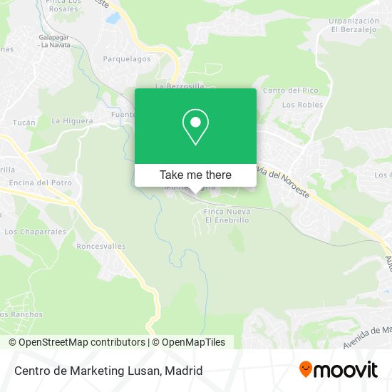 Centro de Marketing Lusan map