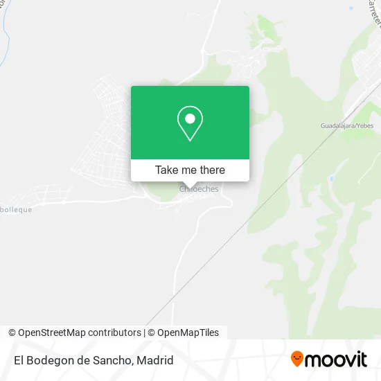 El Bodegon de Sancho map