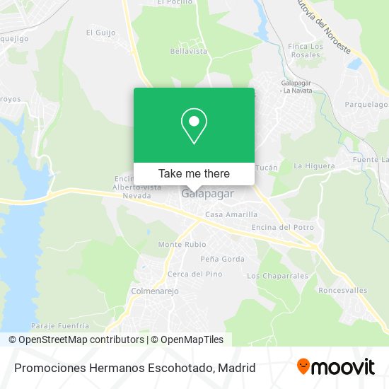 Promociones Hermanos Escohotado map