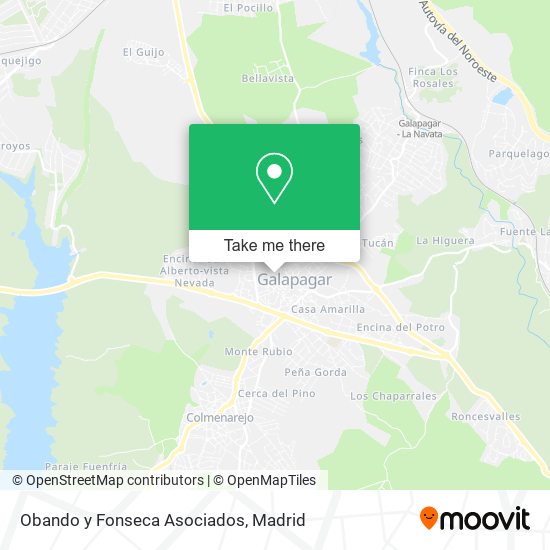 Obando y Fonseca Asociados map