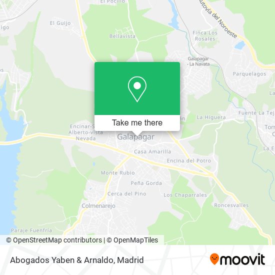 mapa Abogados Yaben & Arnaldo