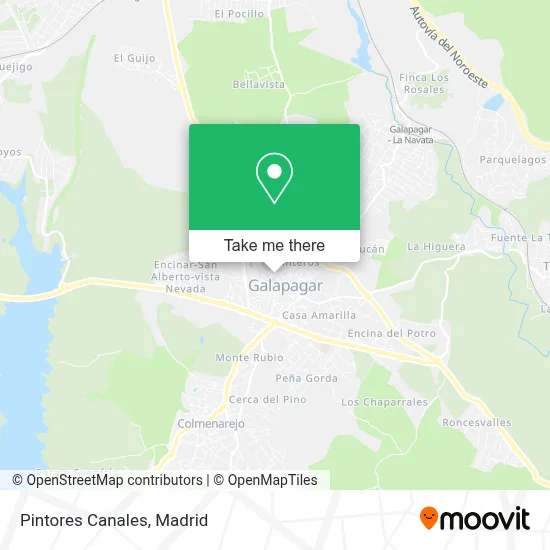 Pintores Canales map