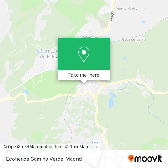 mapa Ecotienda Camino Verde