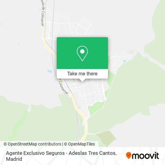 mapa Agente Exclusivo Seguros - Adeslas Tres Cantos