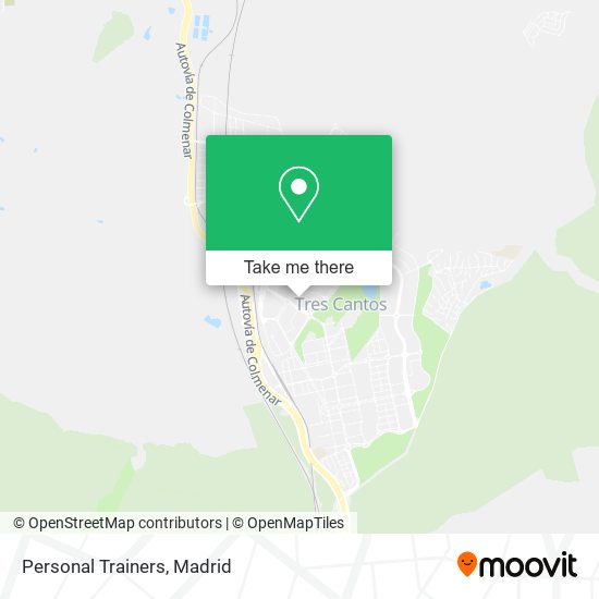 Personal Trainers map