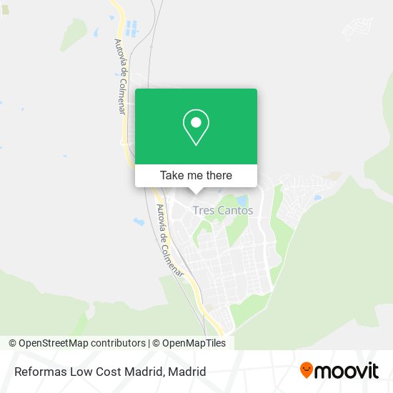 Reformas Low Cost Madrid map