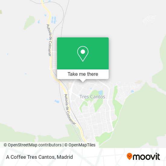 A Coffee Tres Cantos map