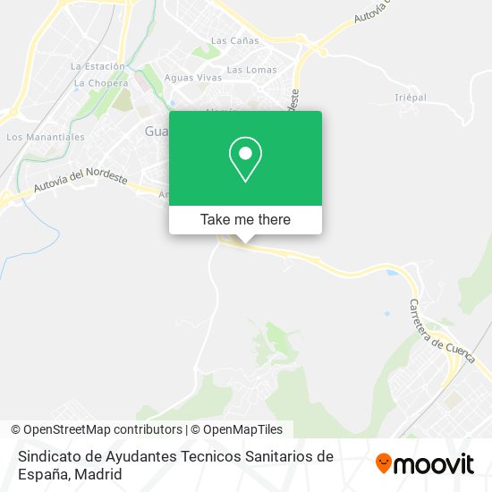 Sindicato de Ayudantes Tecnicos Sanitarios de España map