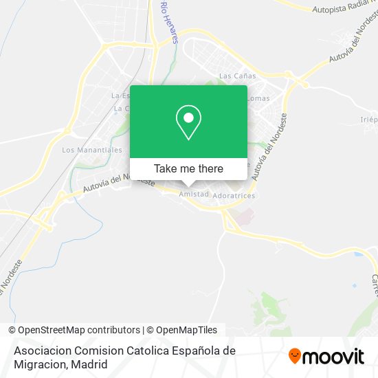 Asociacion Comision Catolica Española de Migracion map