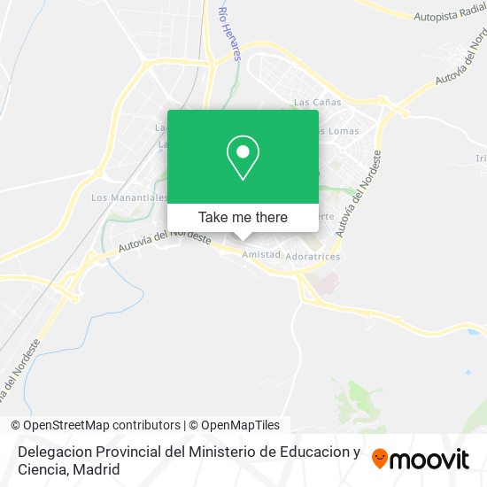 Delegacion Provincial del Ministerio de Educacion y Ciencia map