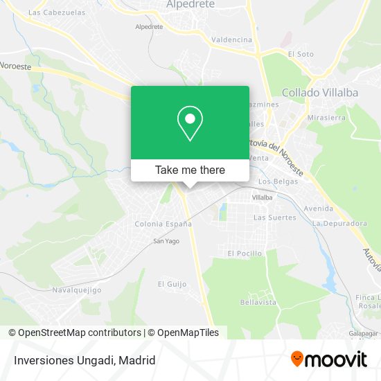 mapa Inversiones Ungadi