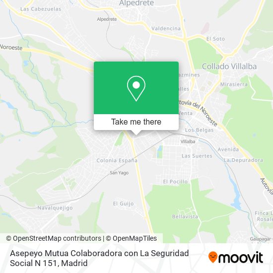 mapa Asepeyo Mutua Colaboradora con La Seguridad Social N 151