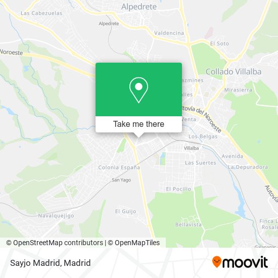 Sayjo Madrid map