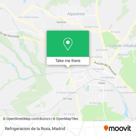 Refrigeracion de la Rosa map