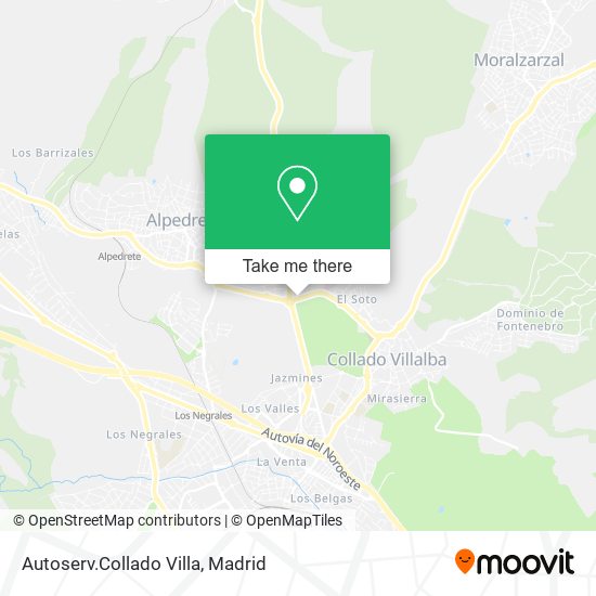 Autoserv.Collado Villa map